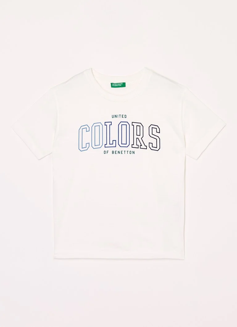Tricou Benetton cu logo imprimat