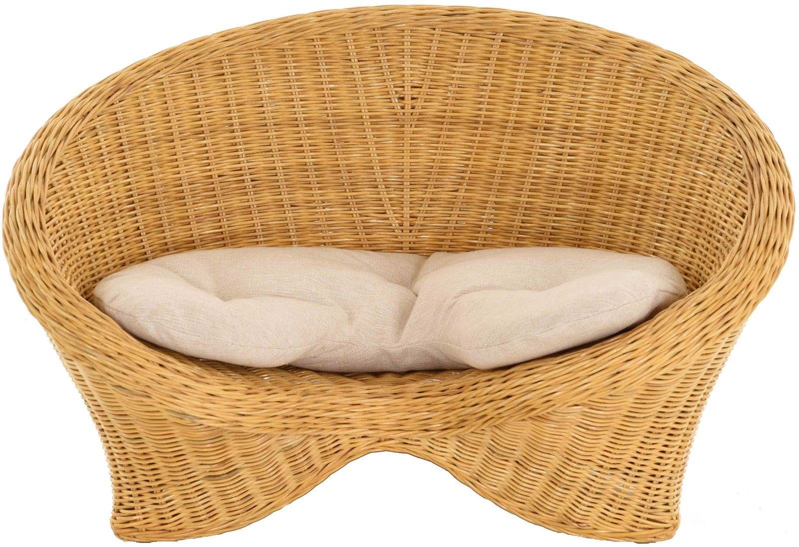 Krines Home Sessel Lotus Stuhl Meditationssessel Rattan Yoga Sitz Meditation Rattansessel, mit Kissen