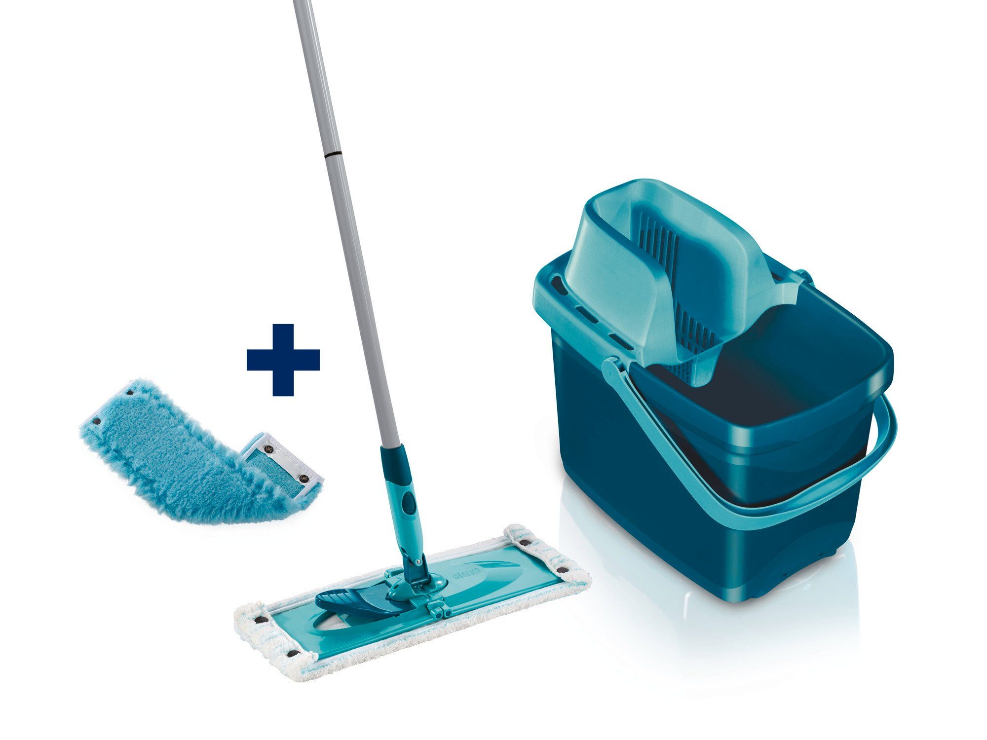 Leifheit Wischtuchpresse Set Combi M + Wischbezug duster static