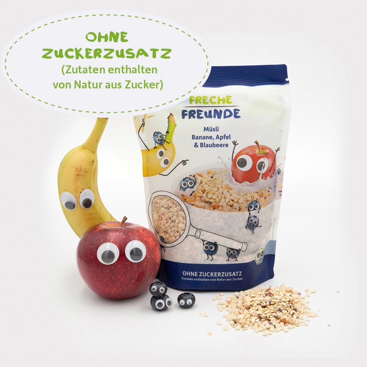 Kindermüsli Banane, Apfel & Blaubeere ab 1 Jahr, 220 g