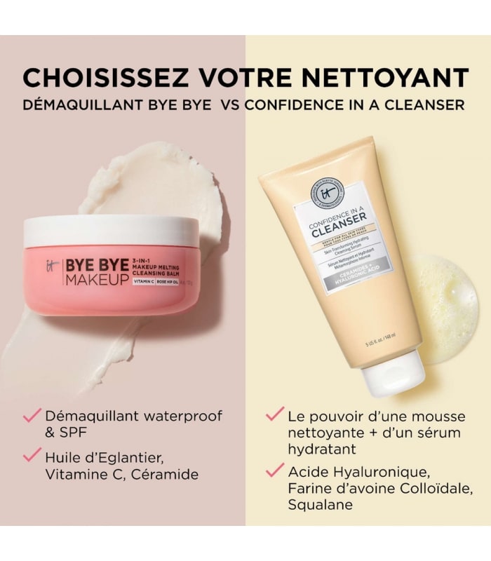 IT COSMETICS-BYE BYE MAKEUP™-Baume démaquillant fondant 3-en-1