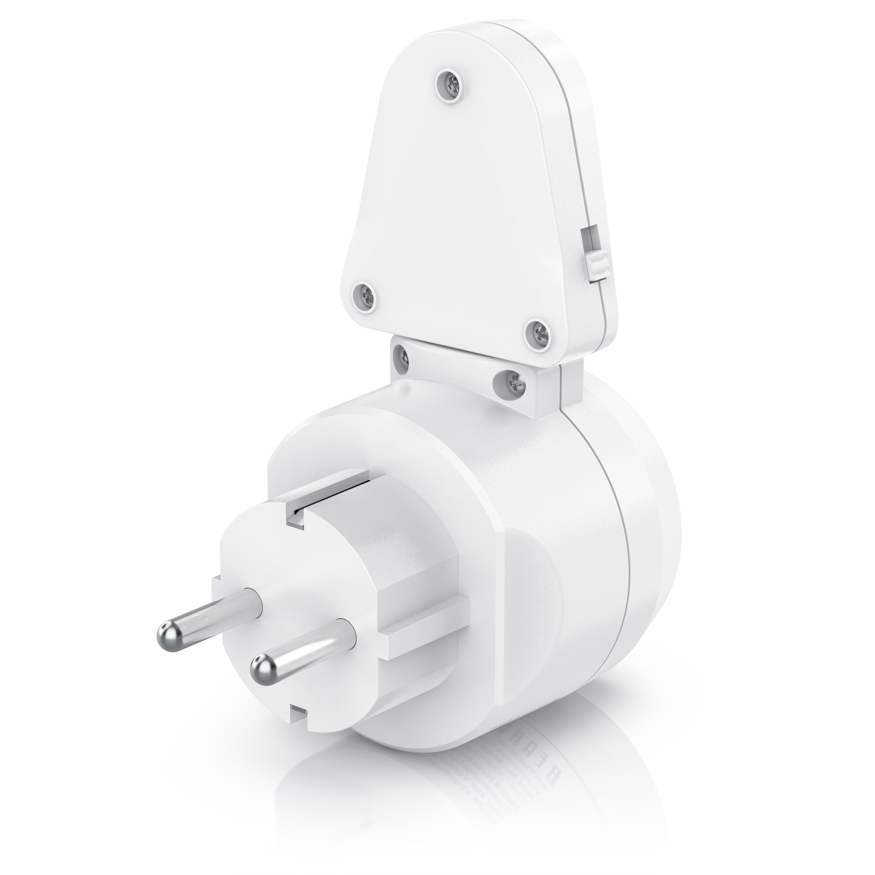 BEARWARE Steckdose, Bewegungsmelder mit Timer, Lichtsensor, Infrarotsensor, 2300 W