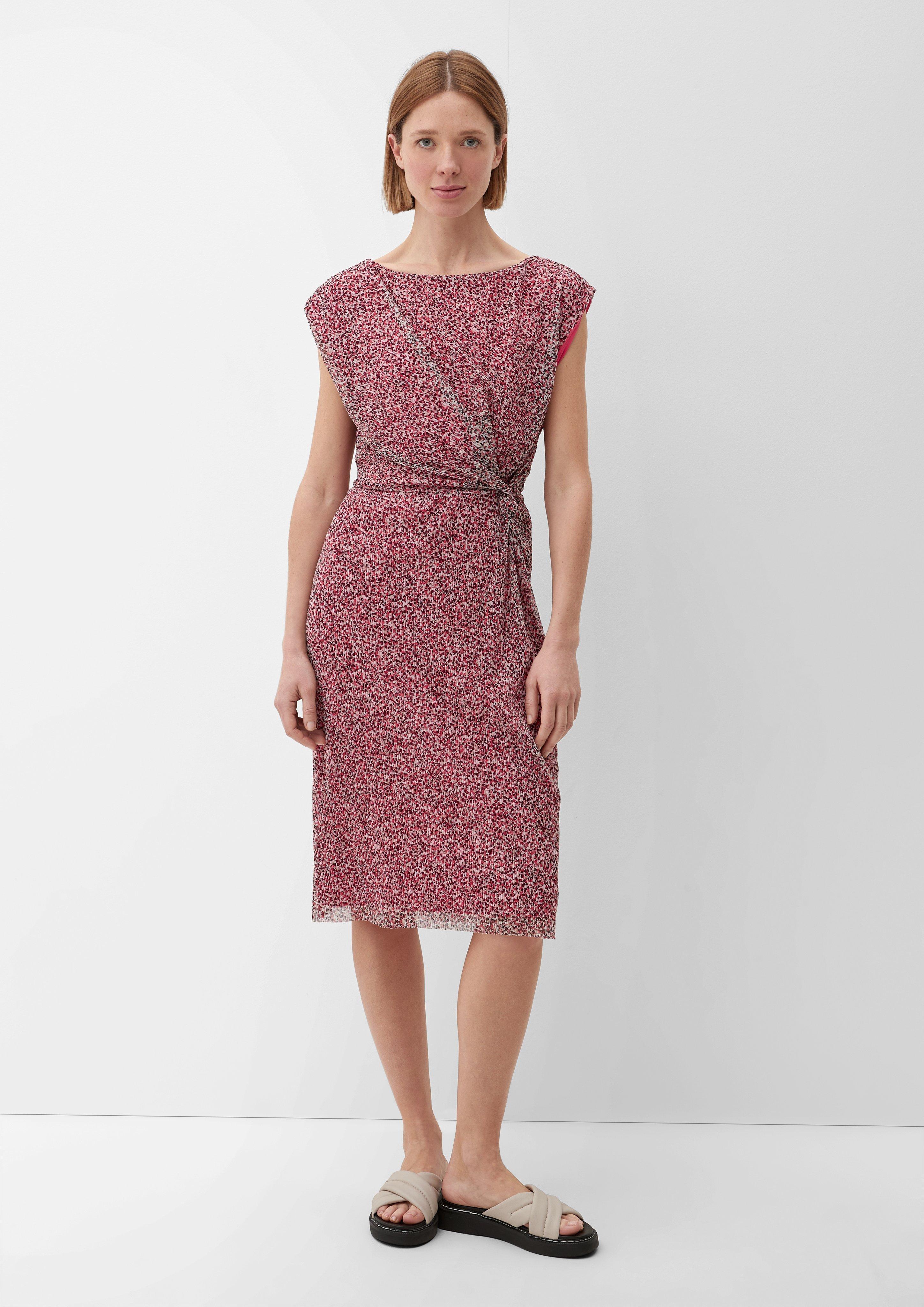 Mesh-Kleid mit Plisseefalten  2132481-45A5
