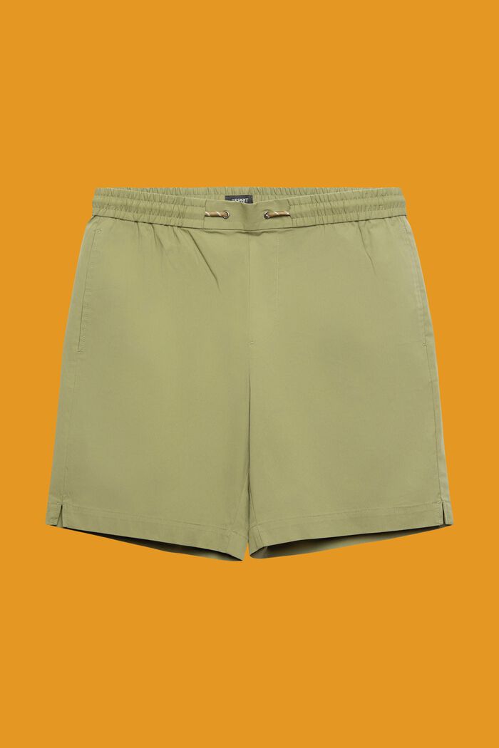 Pull-on-Shorts aus Baumwoll-Popelin