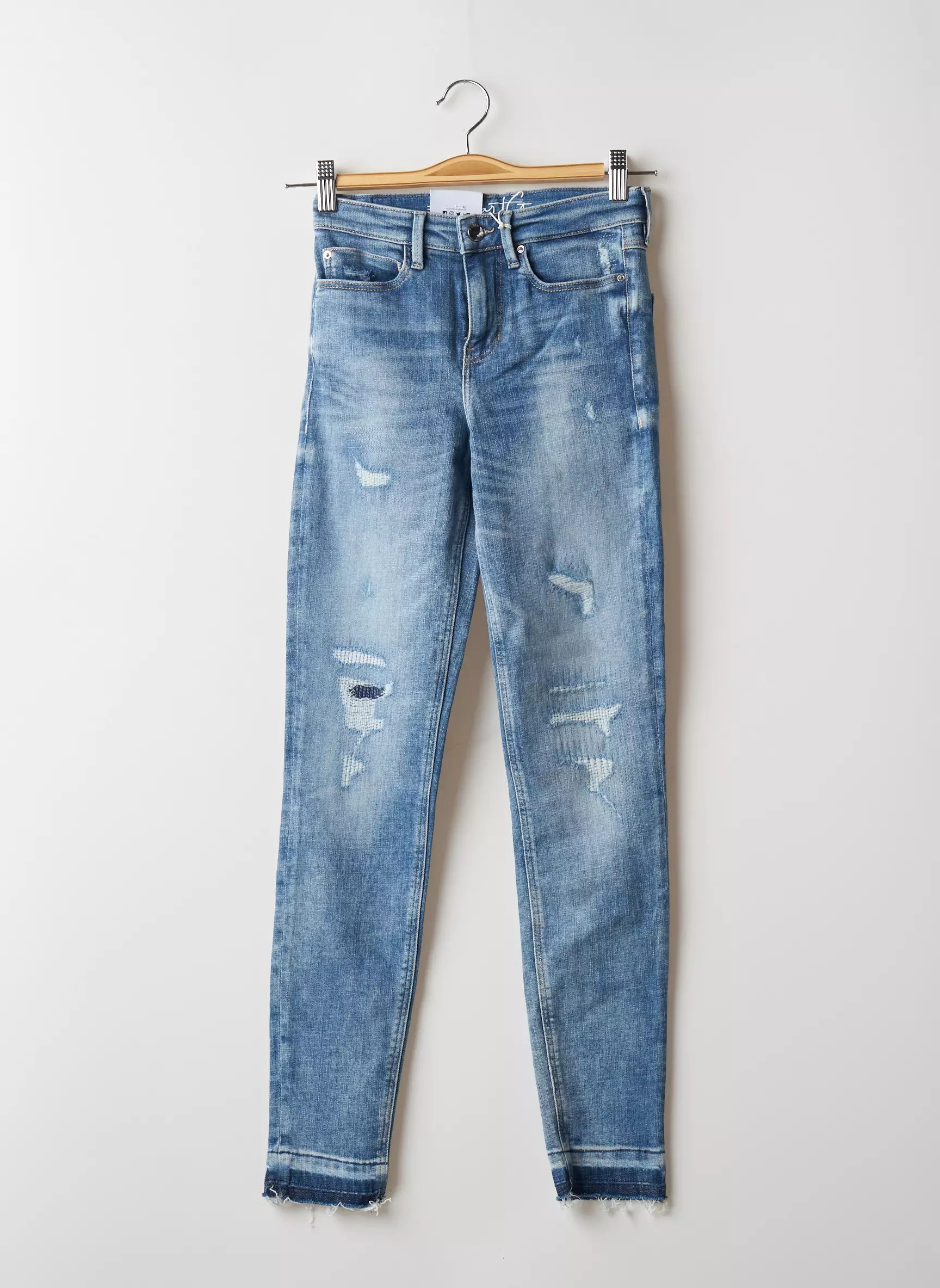 Guess Jeans Skinny Femme couleur bleu