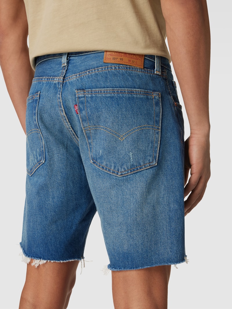 Jeansshorts mit Label-Details in jeans