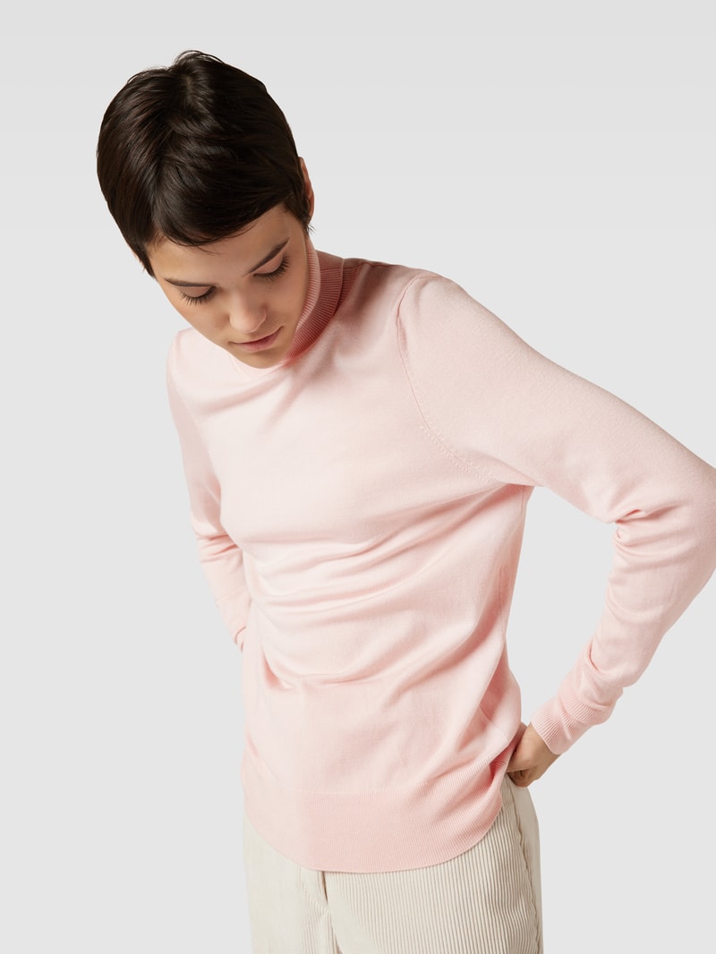 Longsleeve mit Rollkragen in rosa