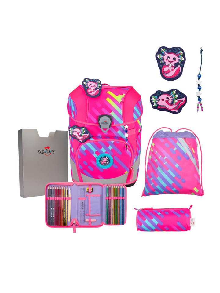 DerDieDas DerDieDas ErgoFlex Tiny NEON Schulranzenset 5 teilig Punkie günstig kaufen onesize