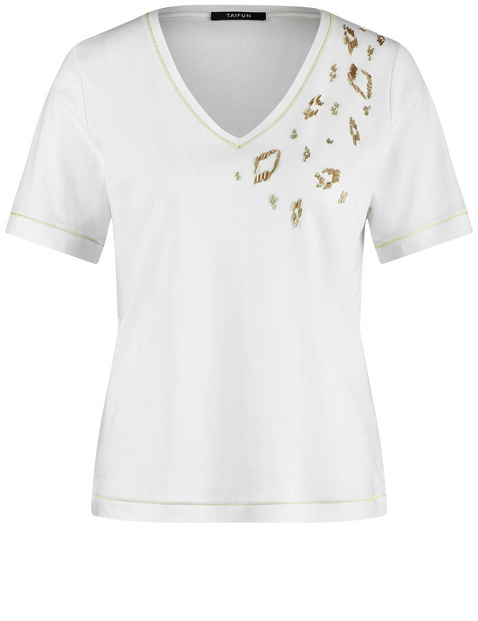 Baumwollshirt mit schmückenden Details