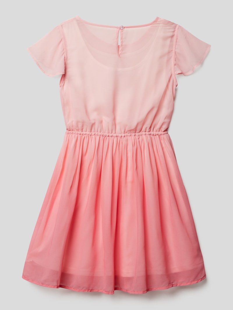 Kleid in Ombré-Optik in koralle