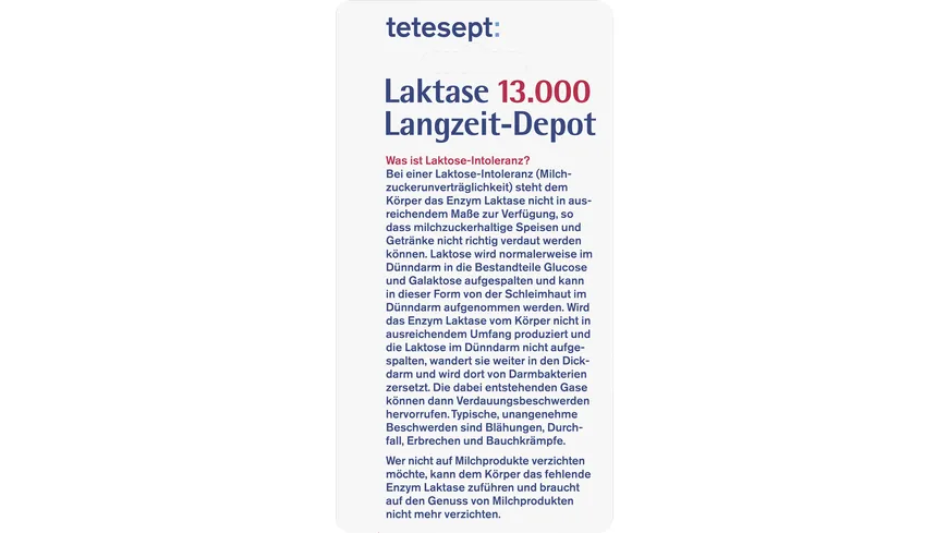 tetesept Laktase 13.000 Langzeit-Depot