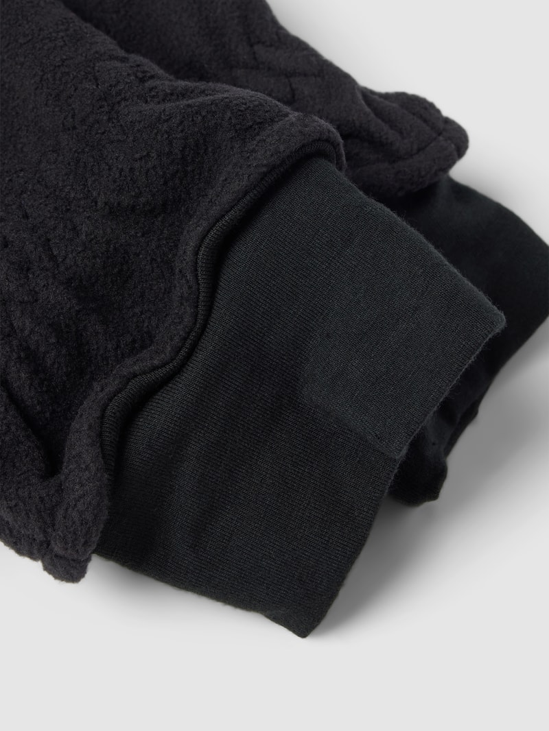 Handschuhe mit Label-Detail Modell 'STORM' in schwarz