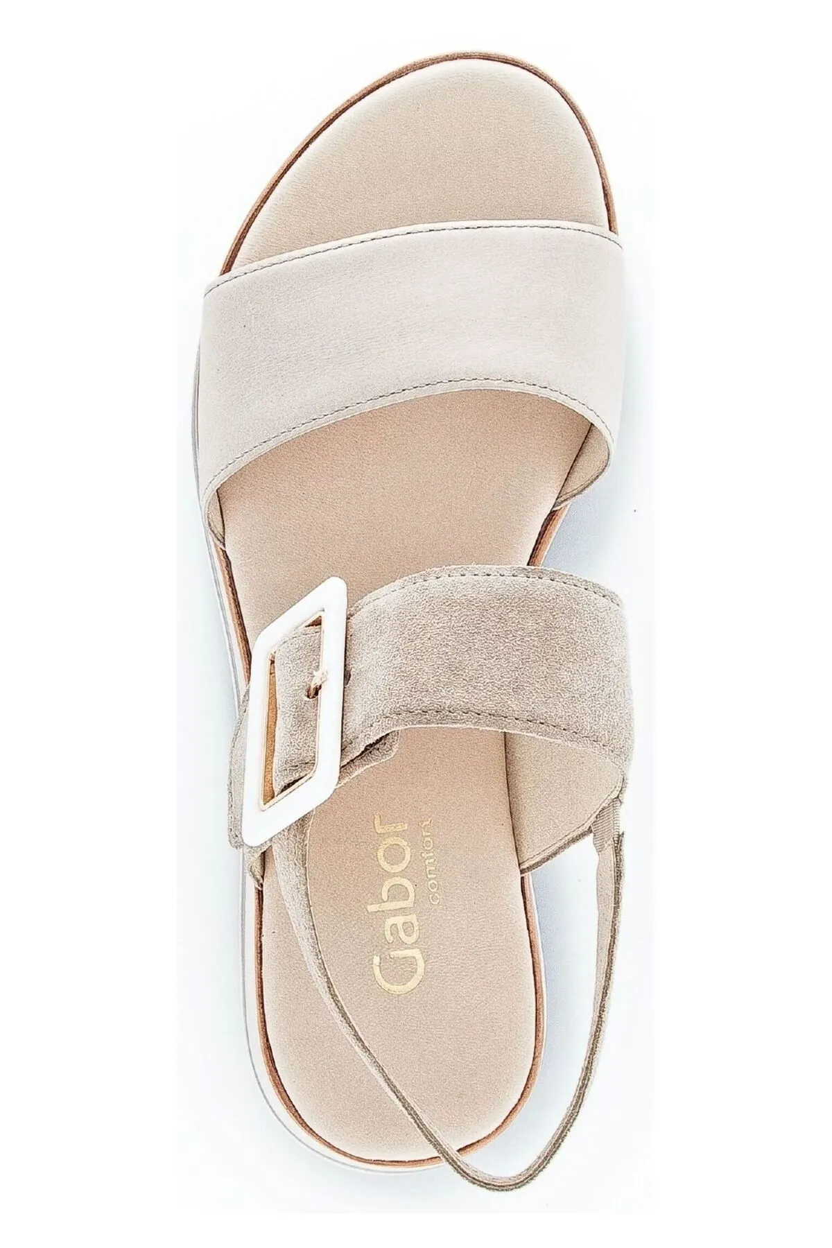 GABOR  Sandalette - Beige - Flacher Absatz