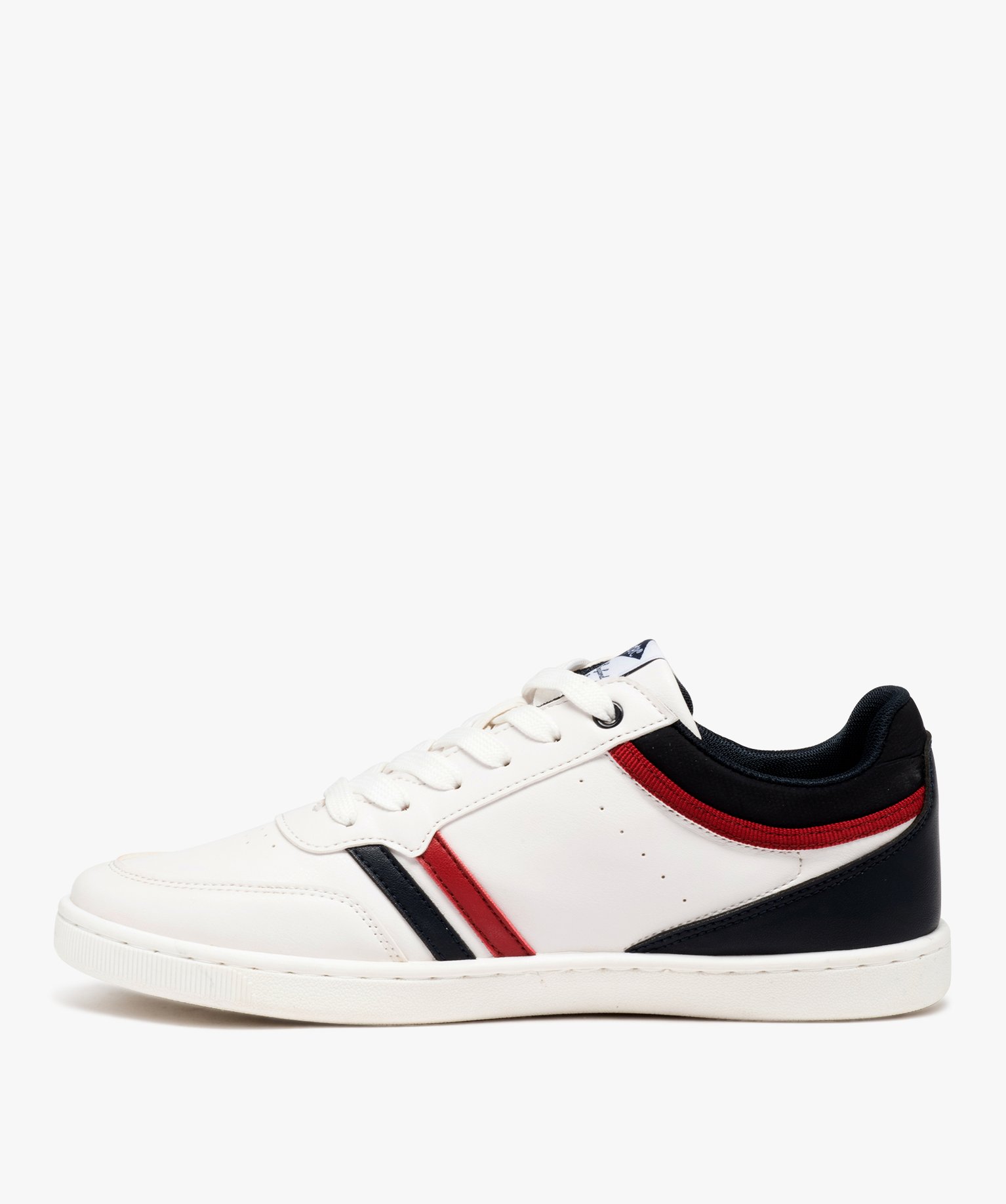 Baskets homme casual à bandes colorées - Lee Cooper blanc | GEMO