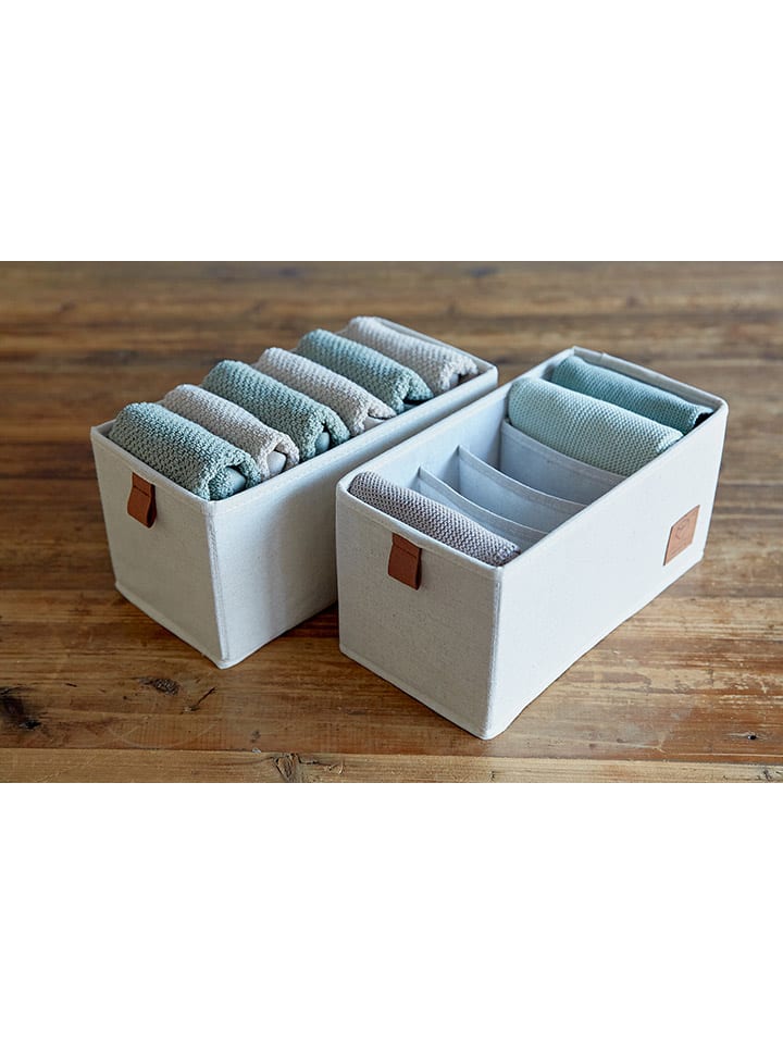 STORE IT 2er-Set: Organizer in Creme - (B)15 x (H)15 x (T)30 cm günstig kaufen onesize