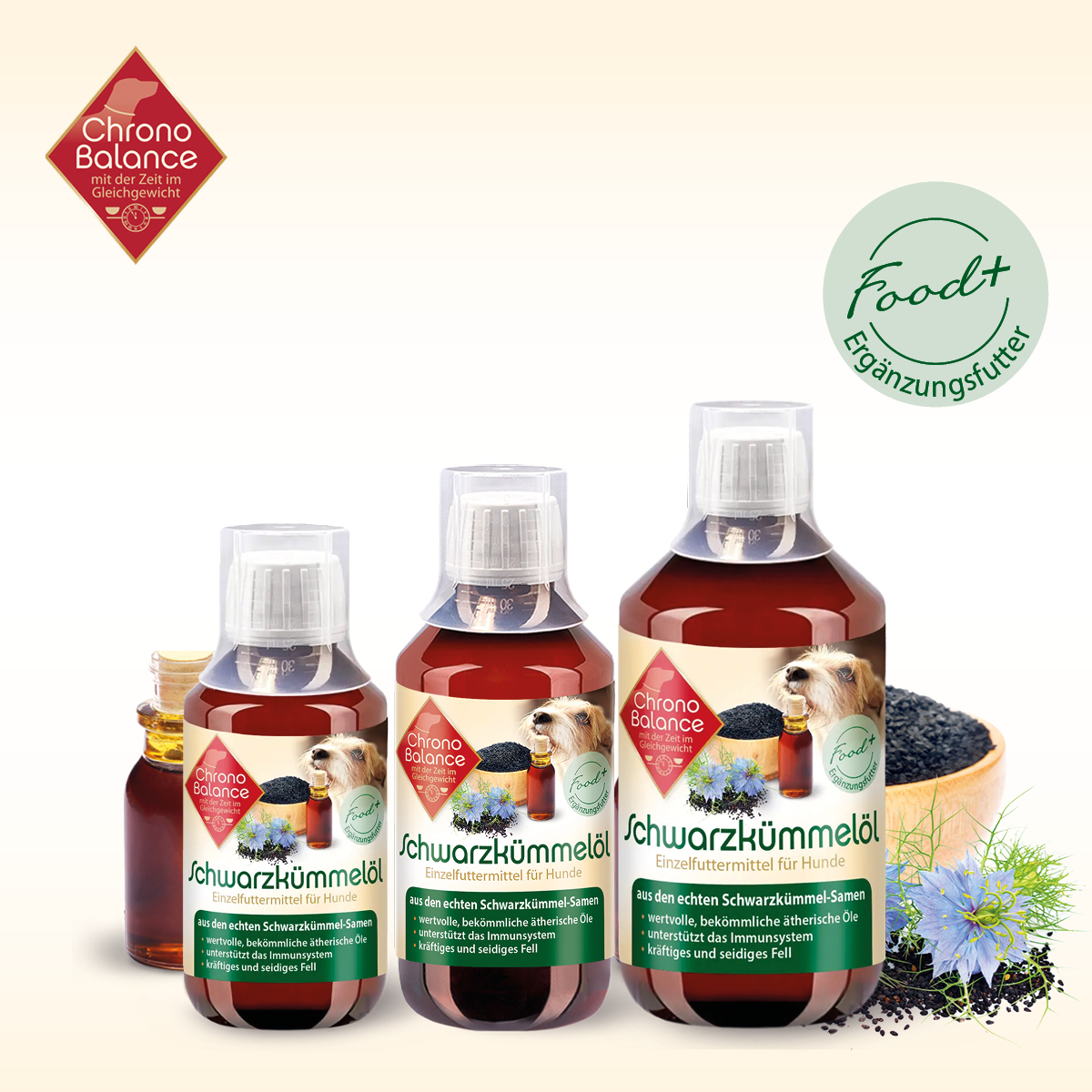 ChronoBalance Ergänzungsfutter & Aufzucht ChronoBalance Schwarzkümmelöl 250 ml