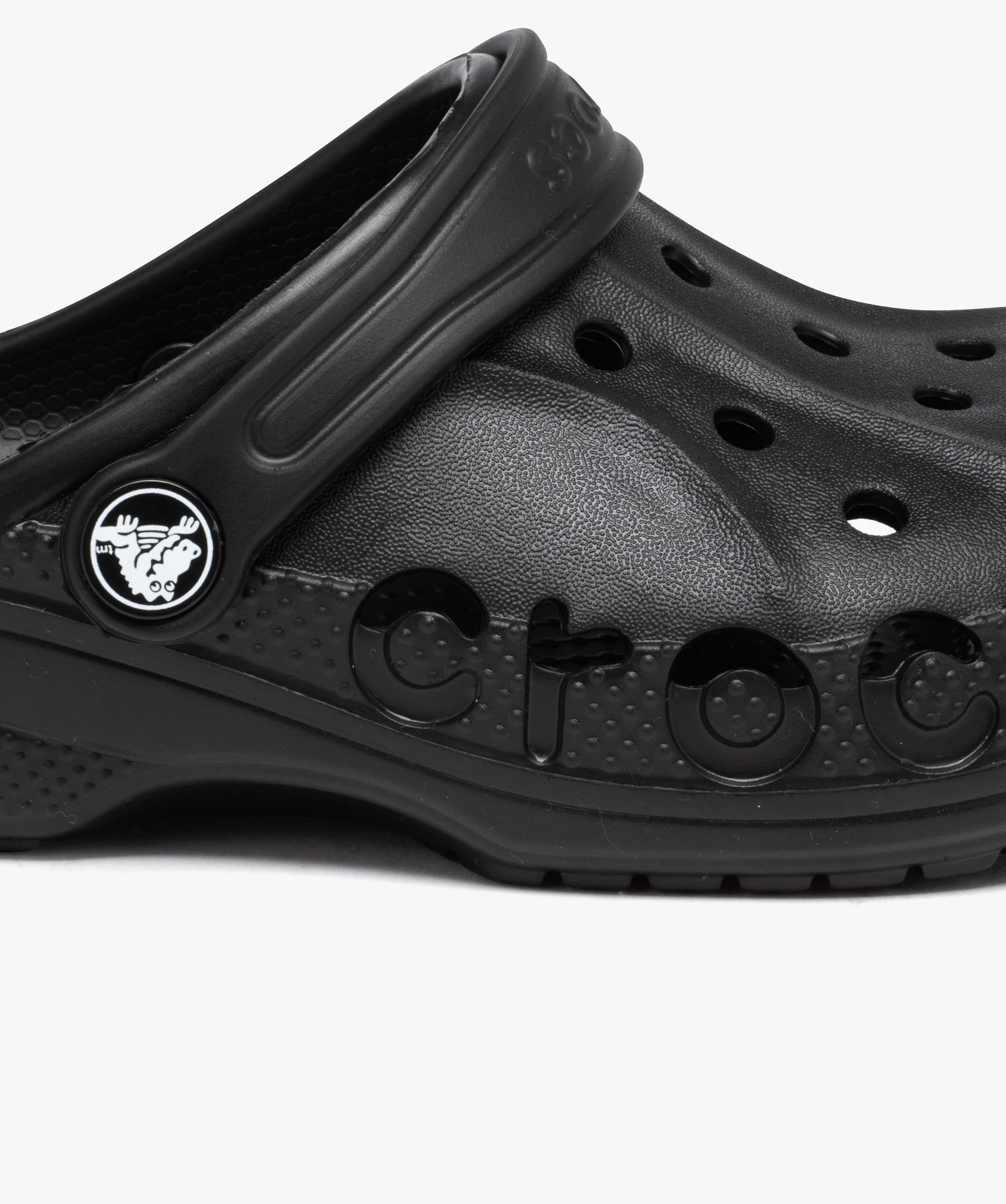 Sabots souples fille unis avec perforations - Crocs noir | GEMO