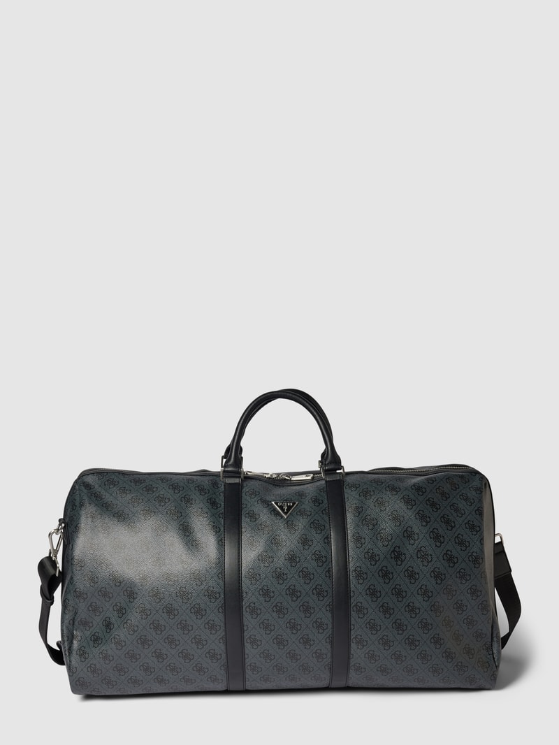Weekender mit Label-Patch Modell 'VEZZOLA' in schwarz
