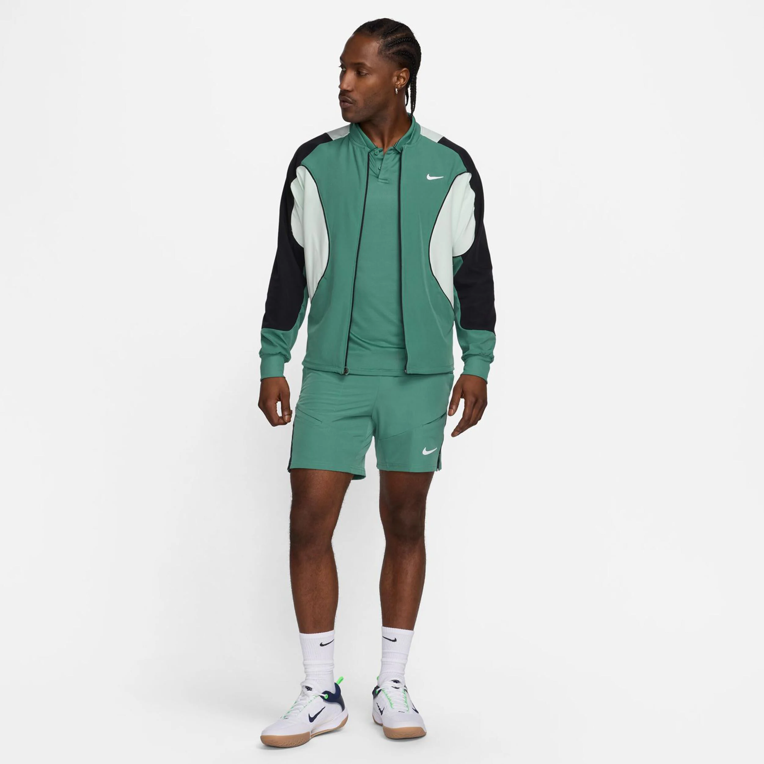 Dri-Fit Court Advantage 7in Shorts Herren - Dunkelgrün