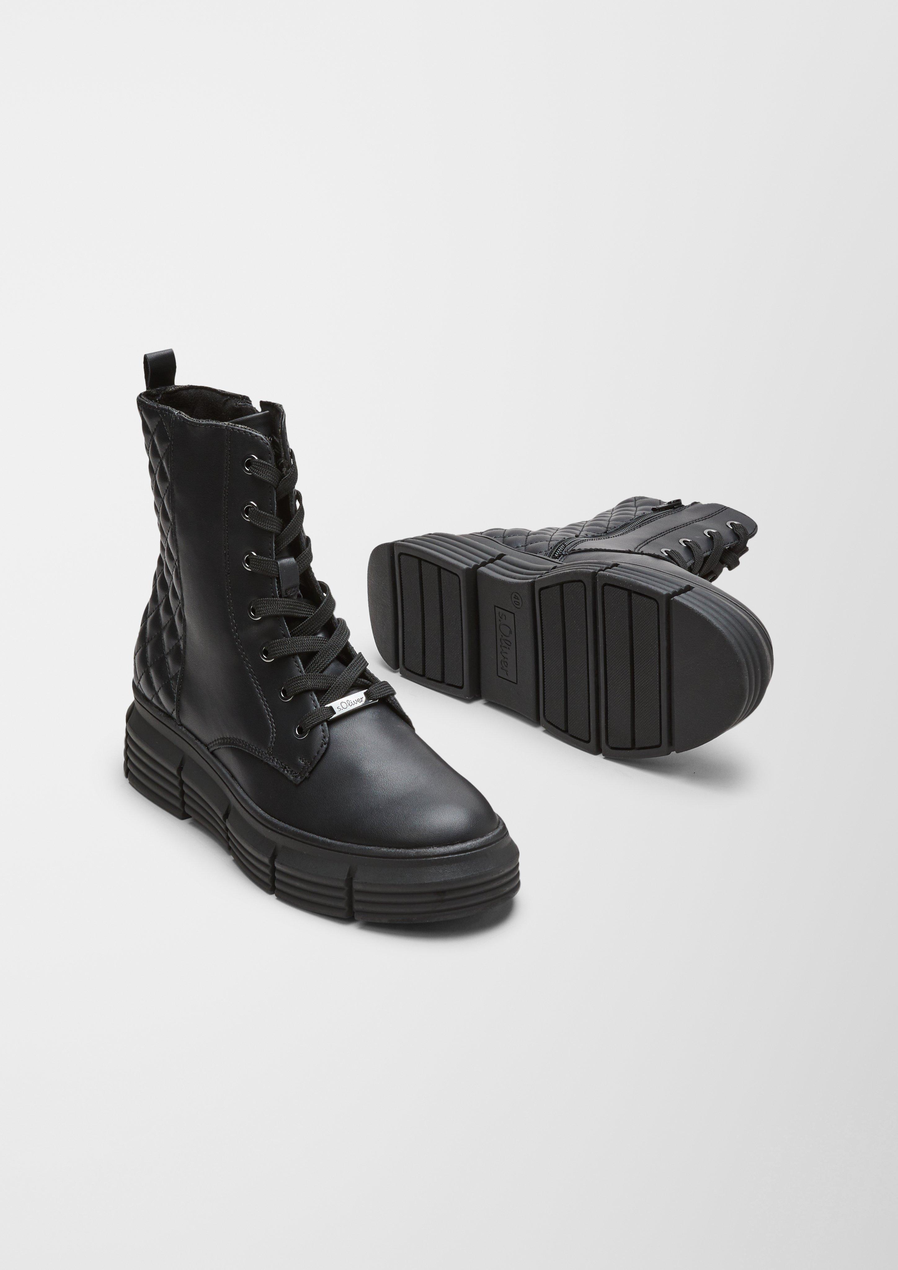 Schnürboots mit Steppung  6006481-001