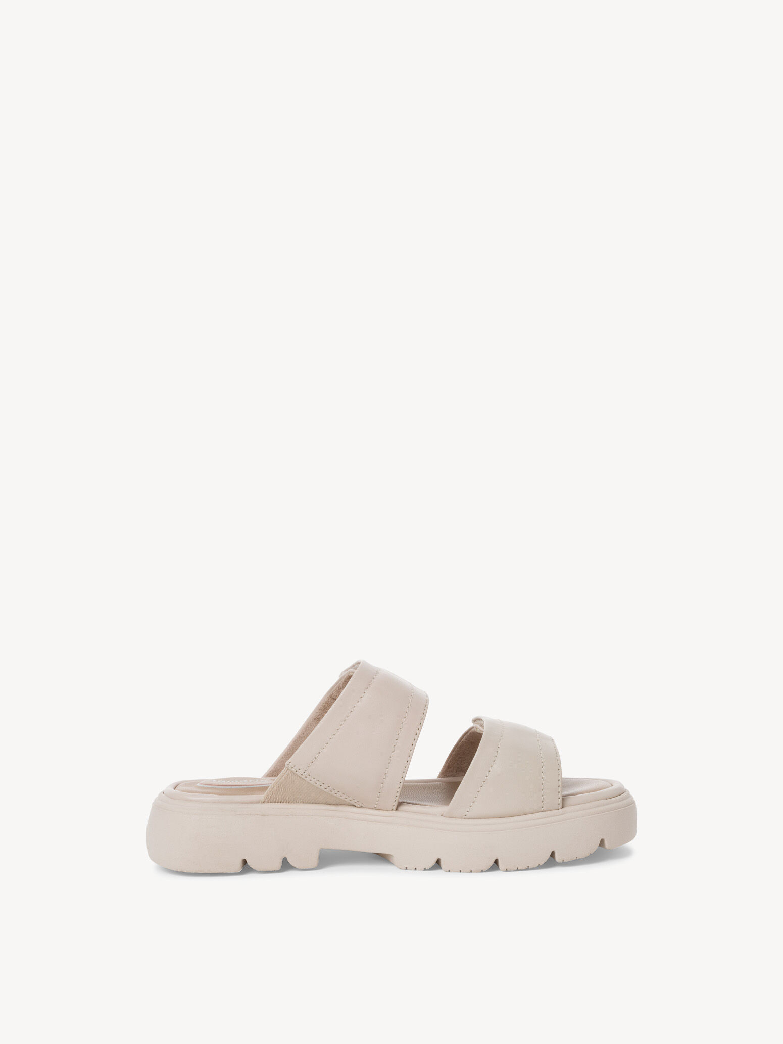Mule en cuir - blanc