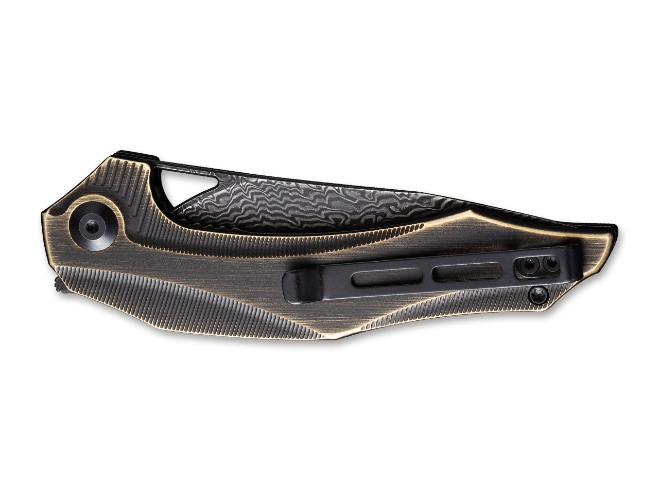 Plethiros Black Brass Damascus