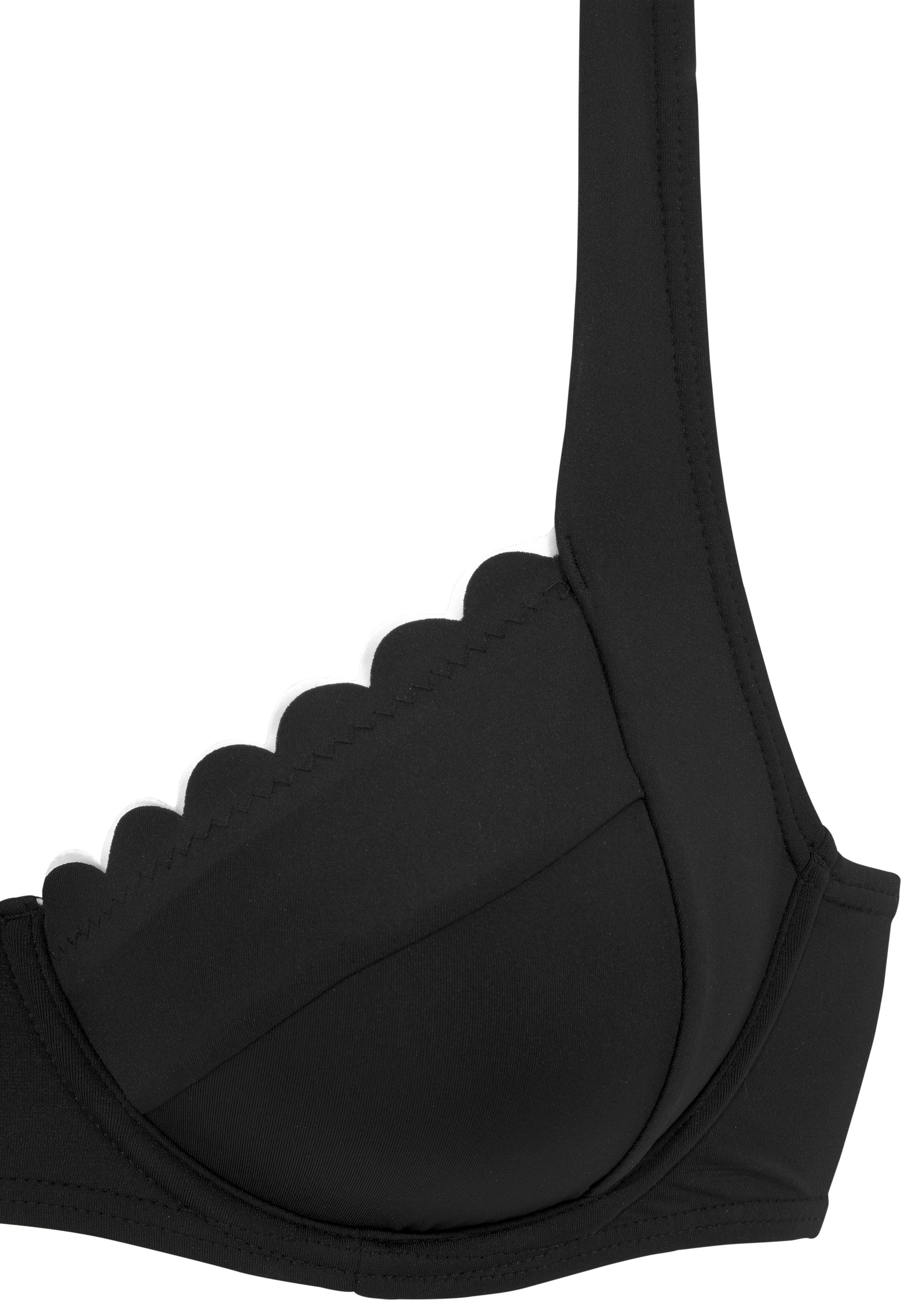 LASCANA Bügel-Bikini-Top Camilla, mit kontrastfarbenem Detail