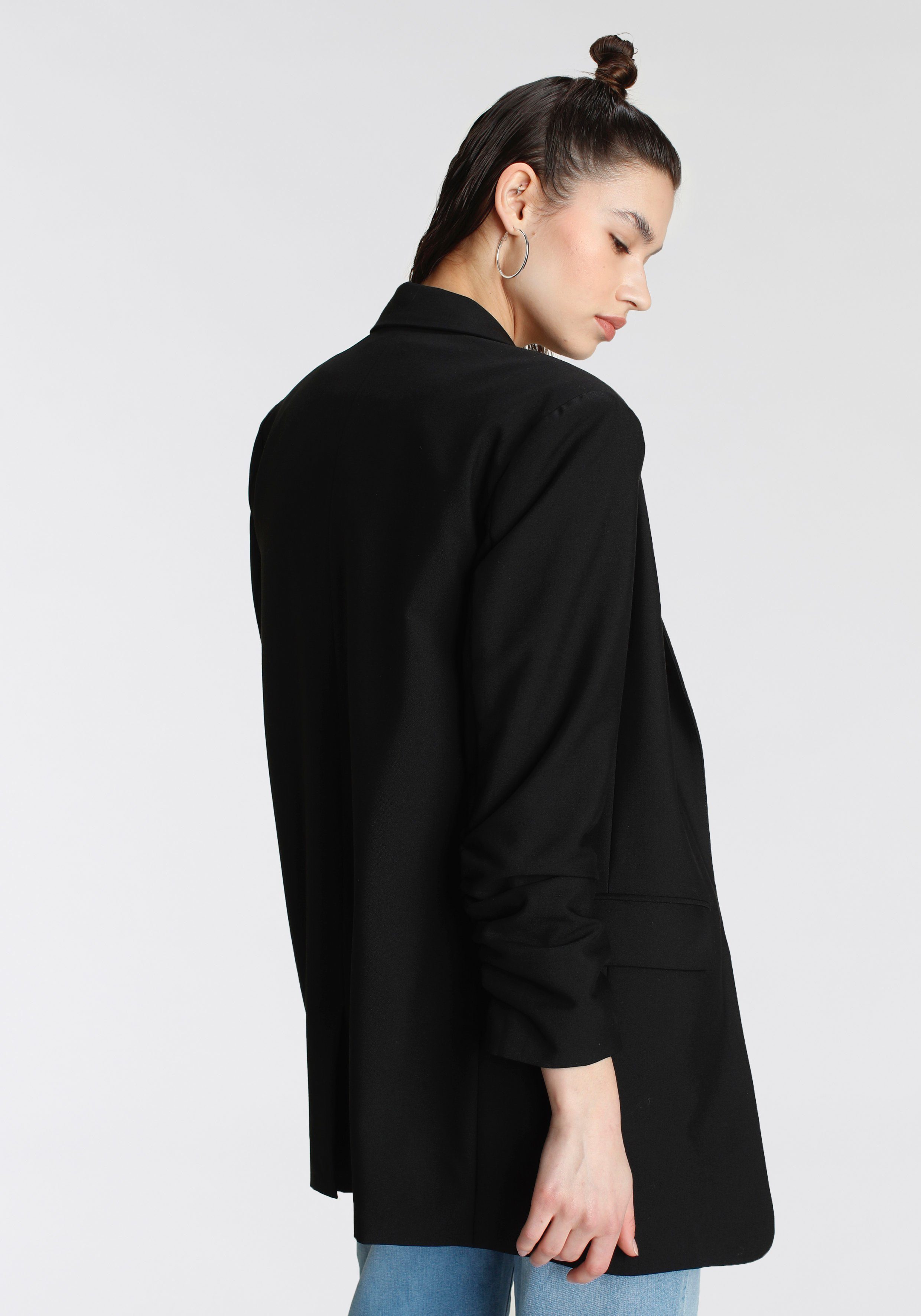 Tamaris Longblazer mit gerafften Ärmeln
