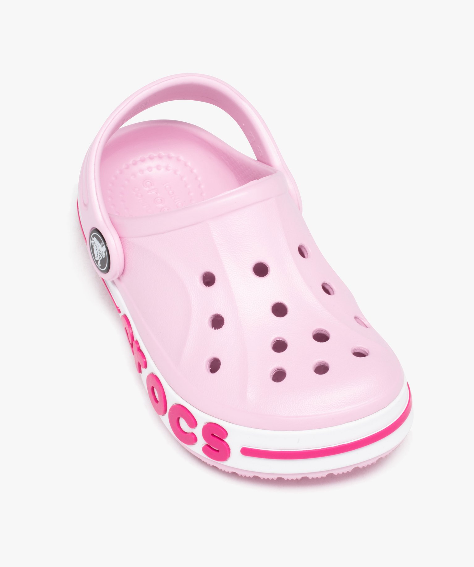 Sabots souples fille unies à semelle épaisse - Crocs rose | GEMO