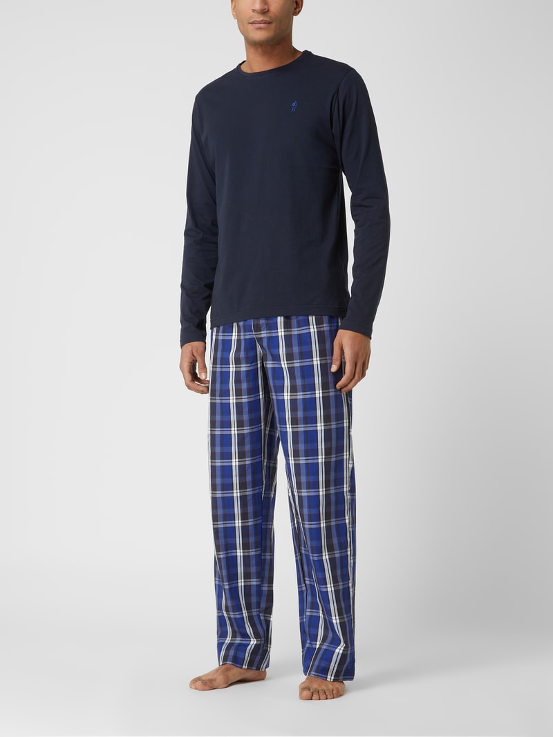 Pyjama aus Baumwolle in dunkelblau