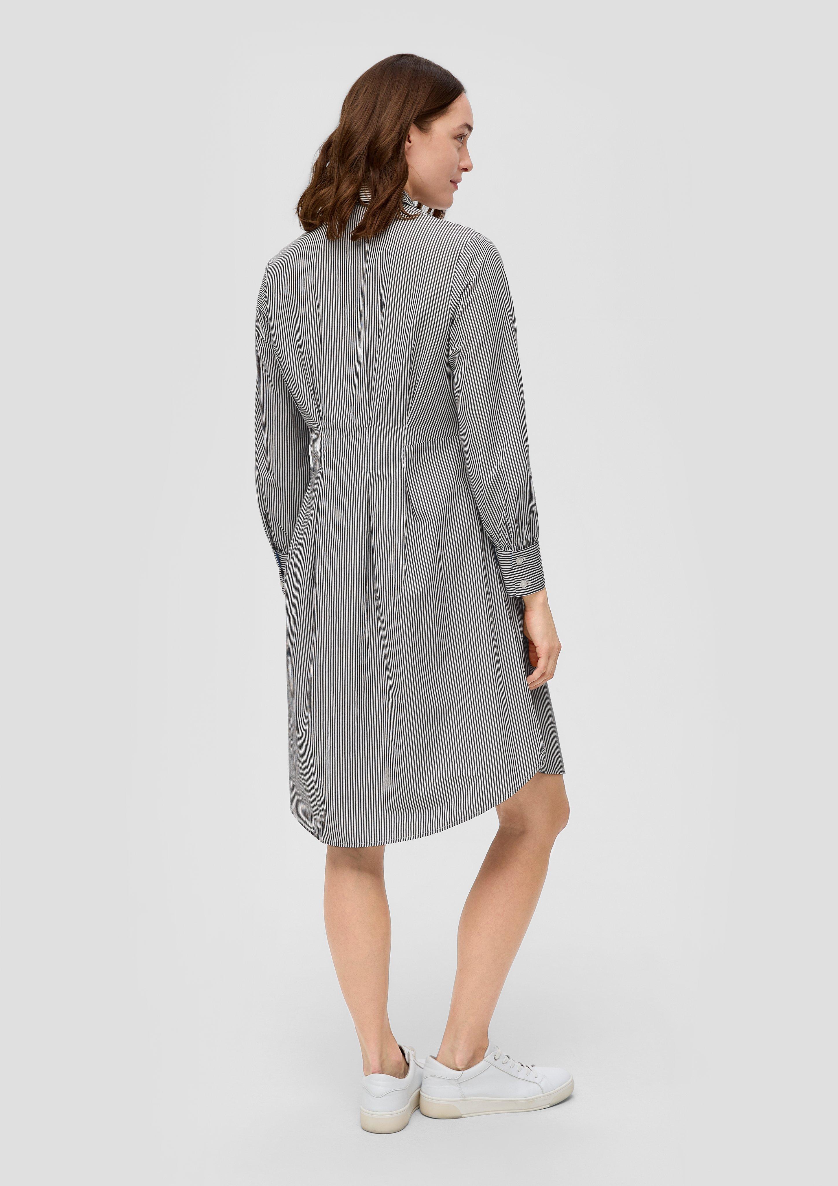Gestreiftes Hemdblusenkleid aus Popeline  2142341-99G4