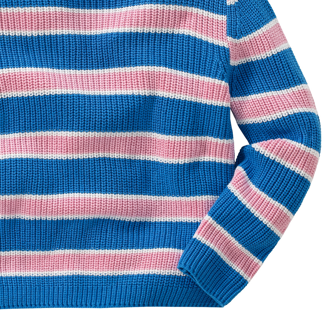 Mädchen Strickpullover mit Streifen