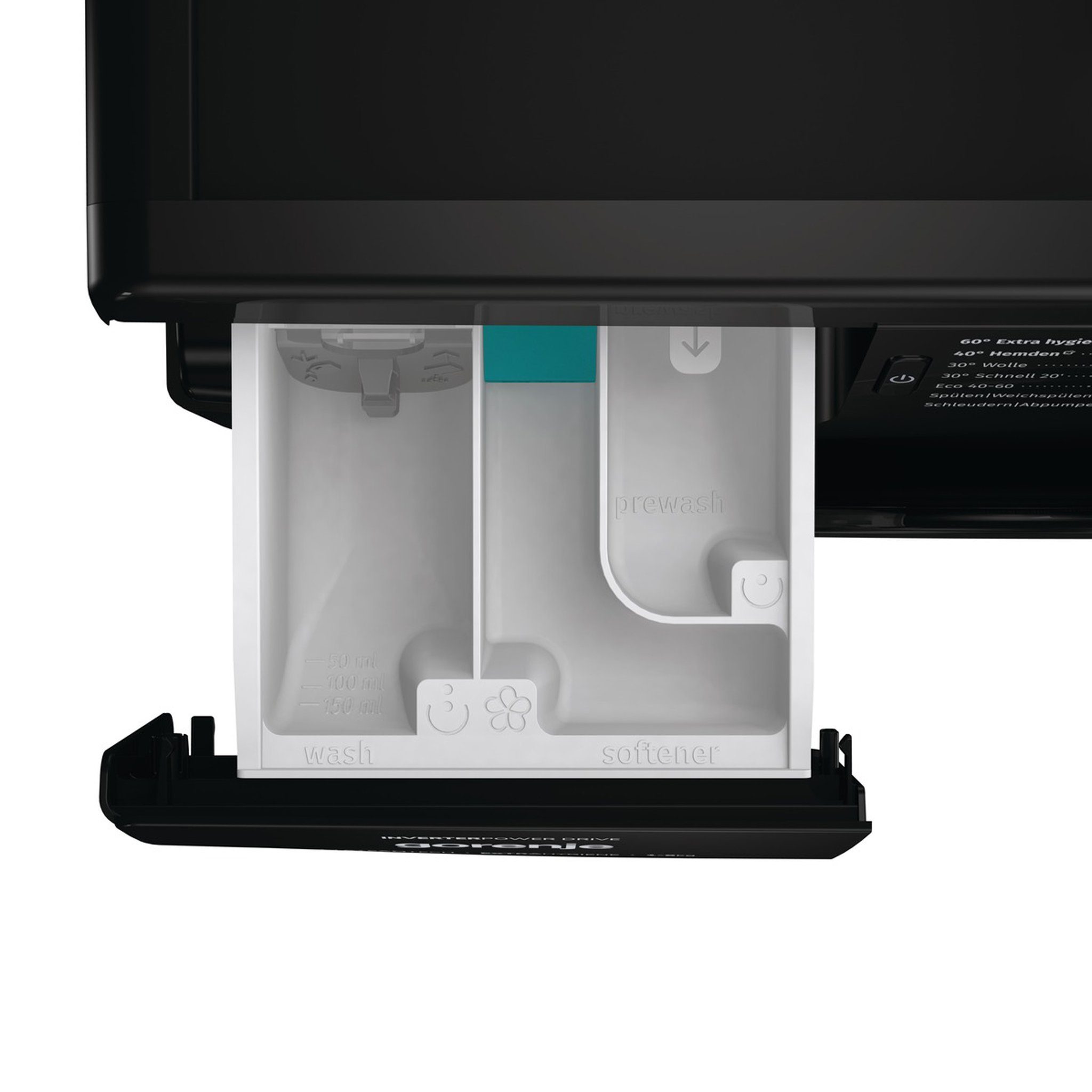 GORENJE Waschmaschine WNPI84APSB, 8,00 kg, 1400 U/min, AquaStop, LED Display, 16 Programme