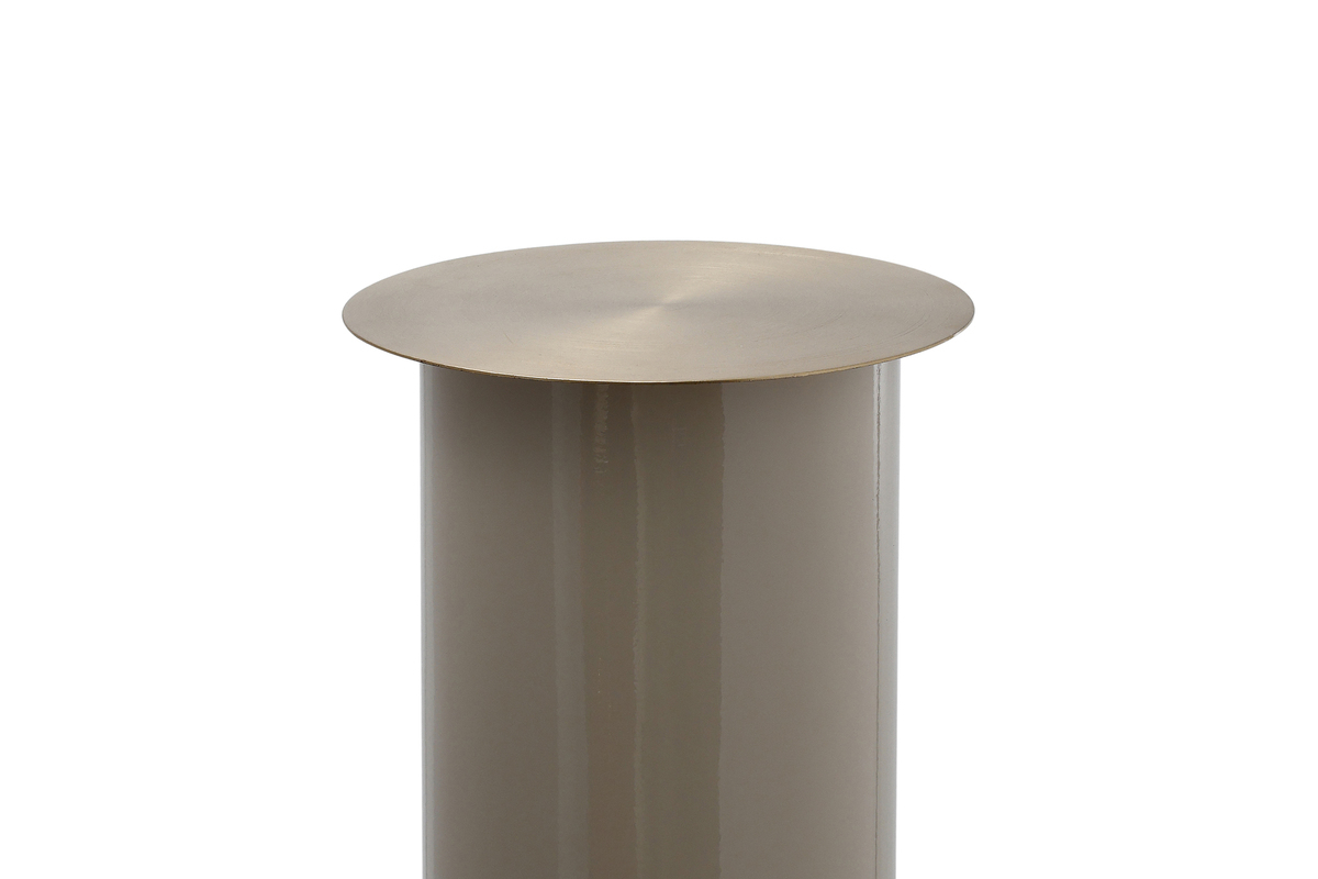 Kayoom Bodenkerzenständer Art Deco 195 Taupe / Gold