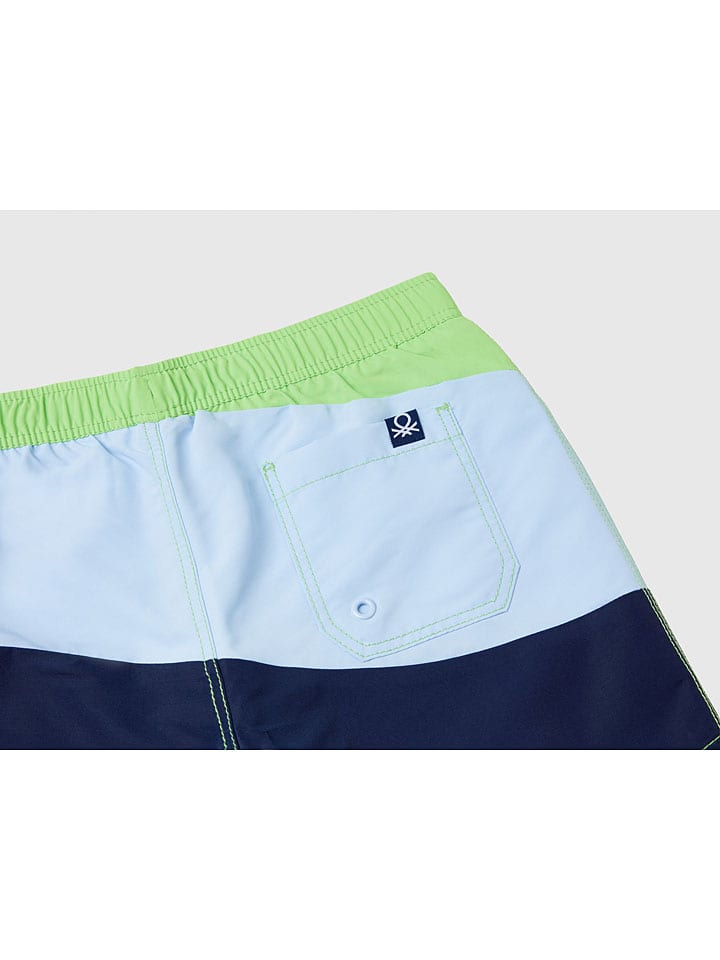 Benetton Badehose in Blau/ Grün günstig kaufen