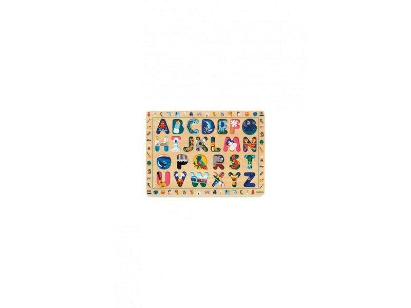 Puzzles ABC éducatif en bois, Djeco