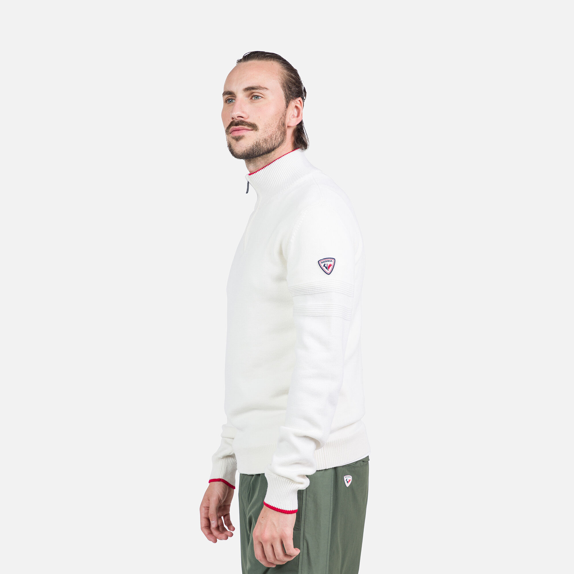 Pull en maille à demi-zip homme