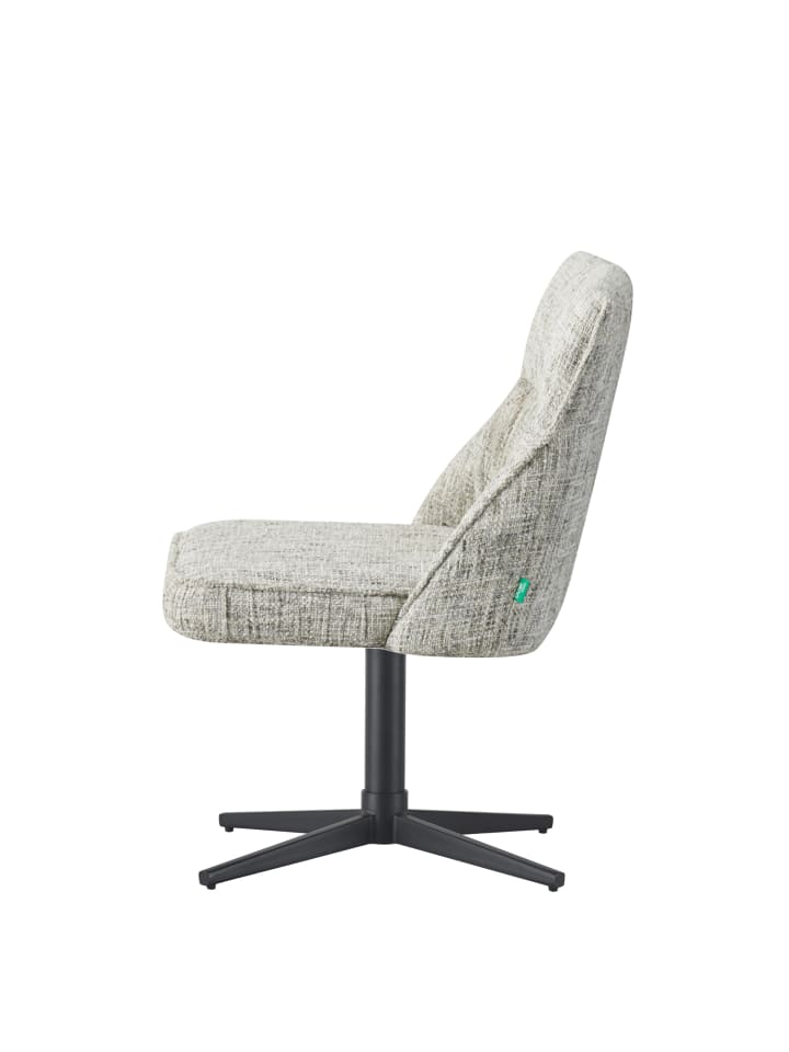 DUBI Möbel 2er-Set: Drehstuhl LORENA in Hellgrau - (B)49 x (H)83 x  (T)62 cm günstig kaufen onesize