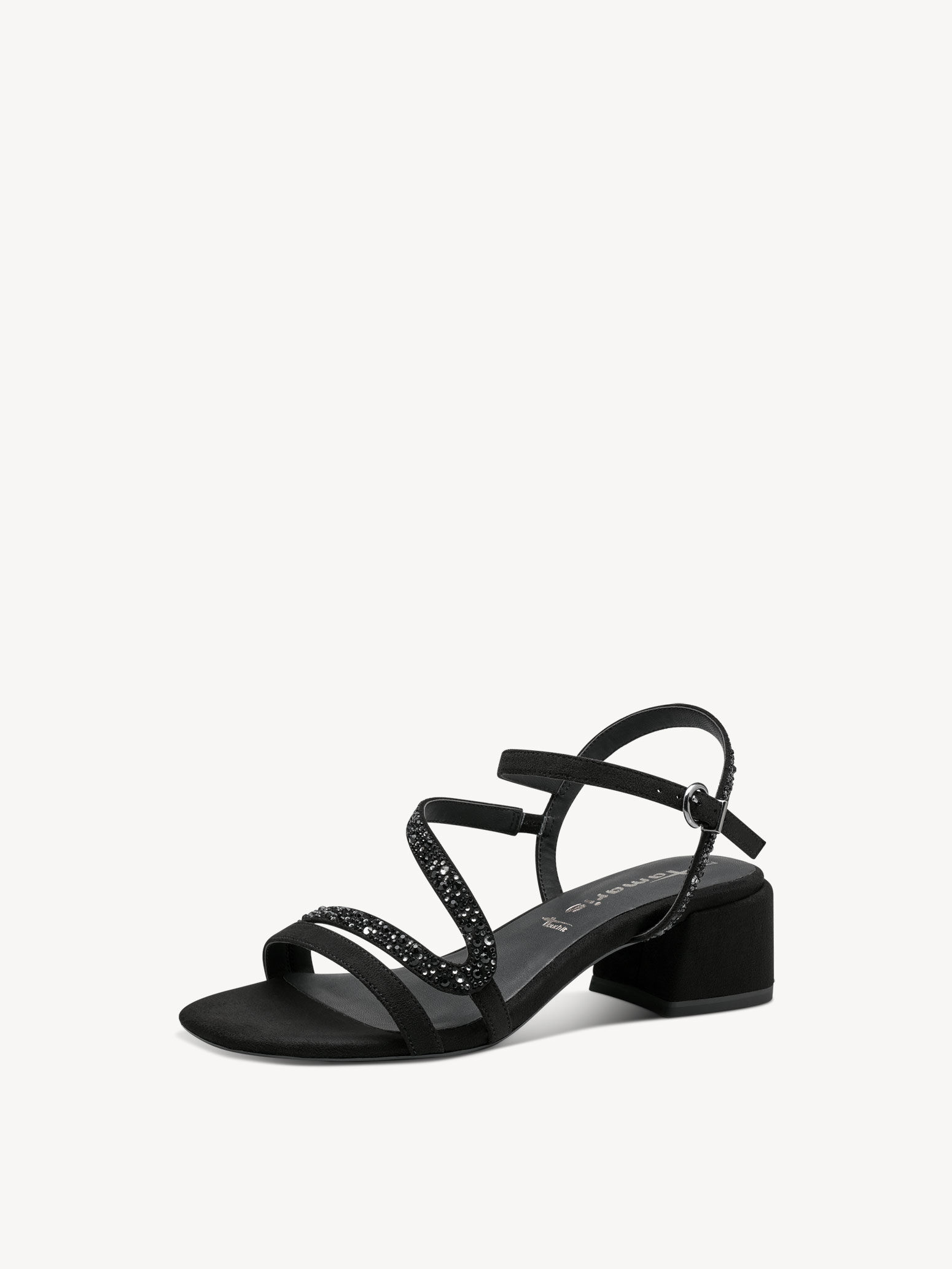 Sandale à talon - noir