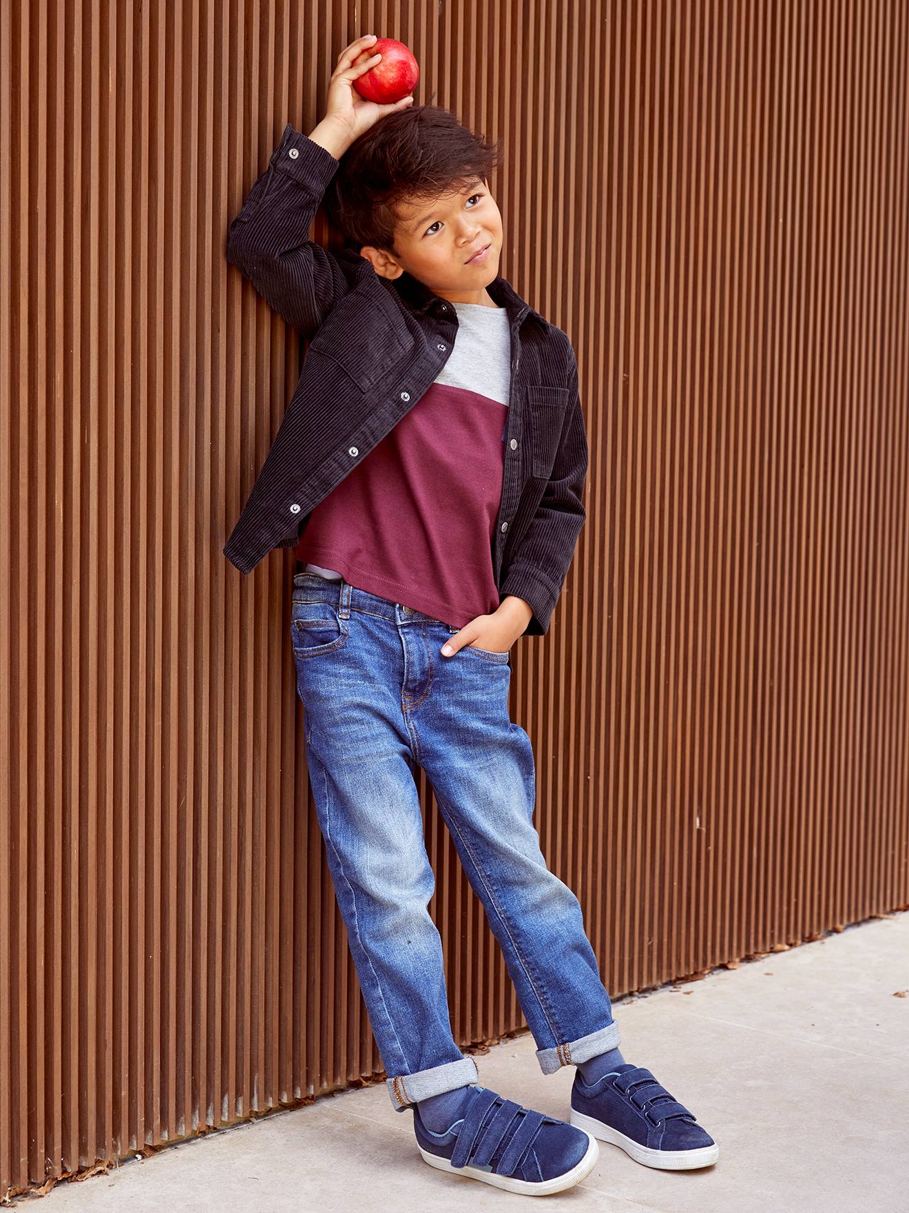 Vertbaudet Jungen Loose-Fit-Jeans Oeko-Tex - blue stone