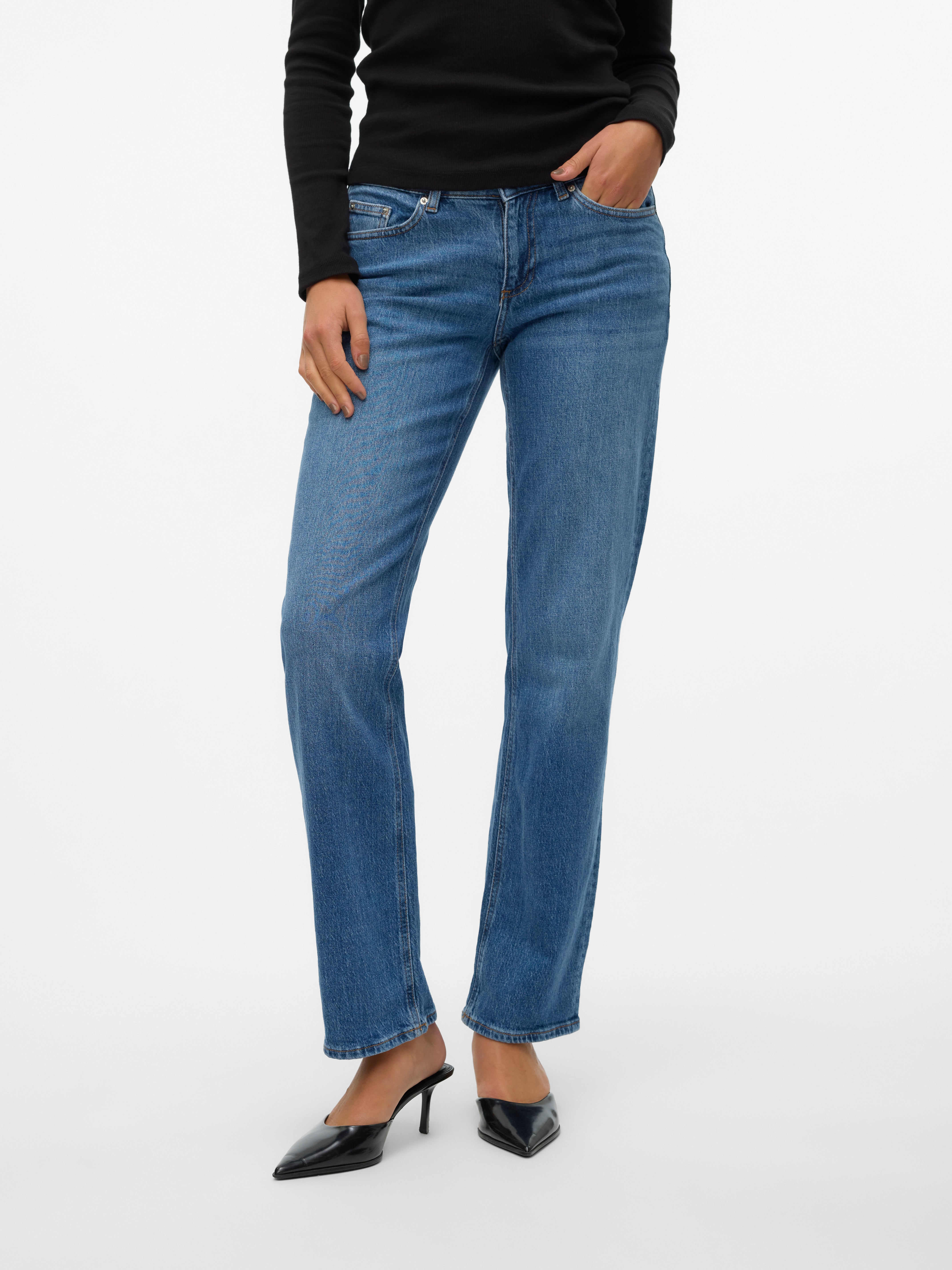 VMJADA Mid Rise Gerade geschnitten Jeans