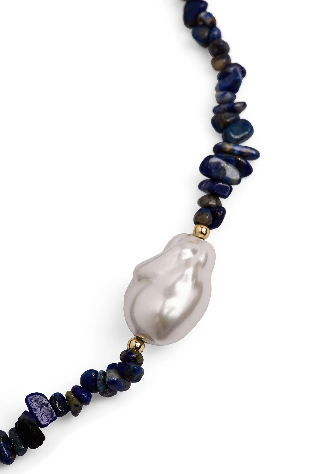 Big Pearl Colored Necklace