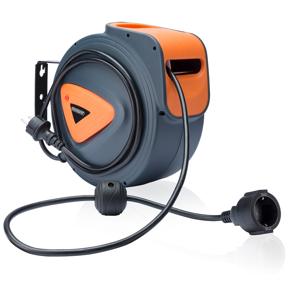 Casaria Gardebruk® Automatik Kabeltrommel 15m 1,5m Anschlusskabel
