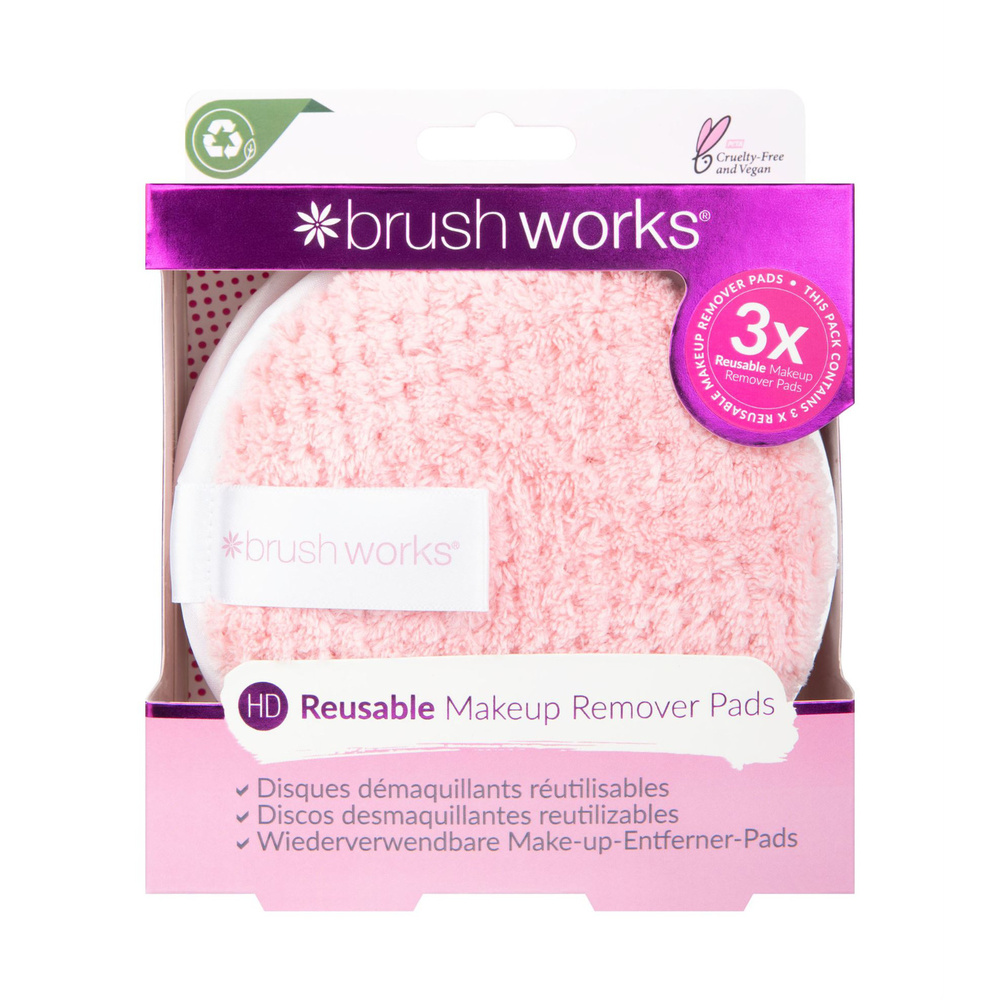 Brushworks Cotons démaquillants Cotons réutilisables