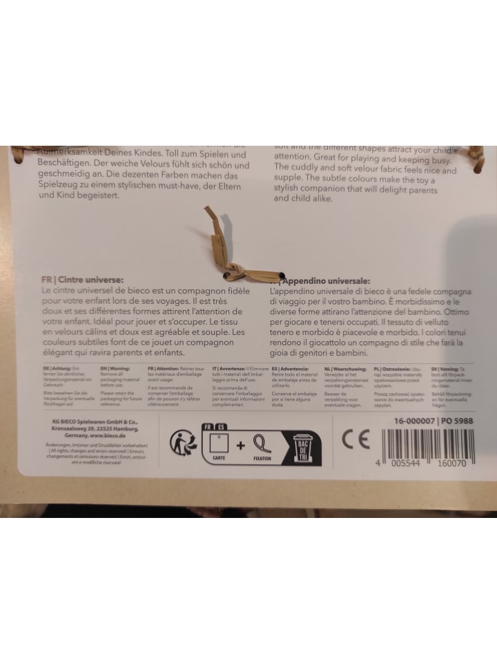 Bieco Spielwaren Kinderwagen Kette Design Reh - ab Geburt in Beige günstig kaufen onesize