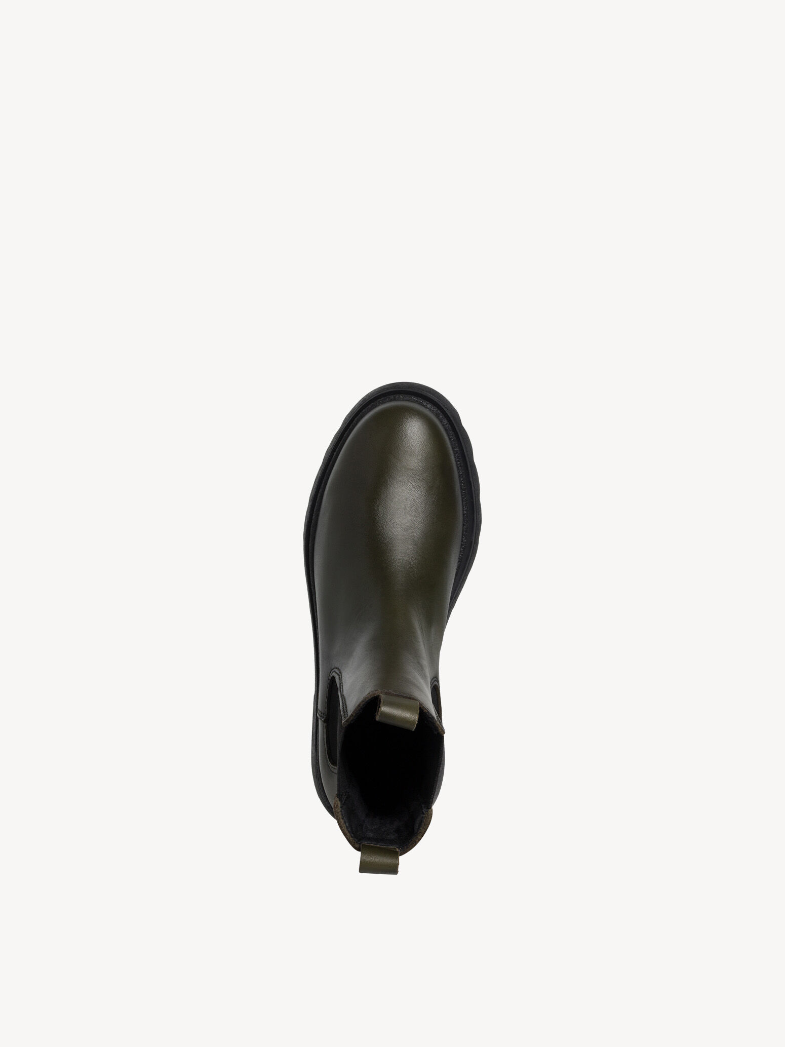 Bottine Chelsea en cuir - vert
