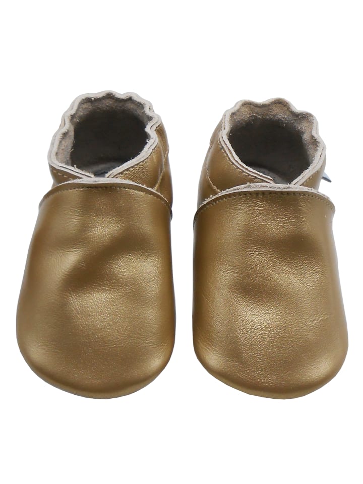 Yalion Baby Leder-Krabbelschuhe in Hellbraun günstig kaufen