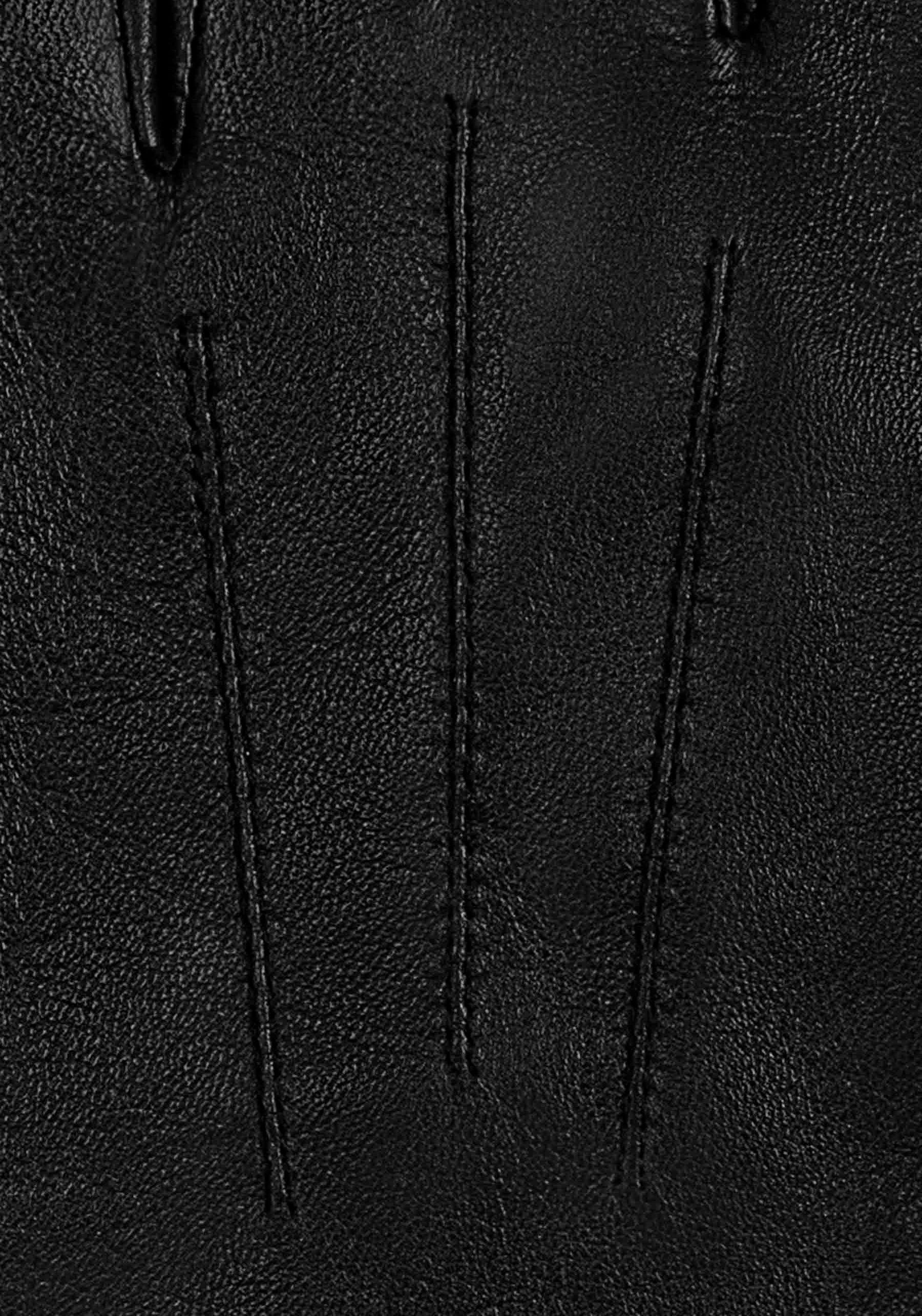 KESSLER Lederhandschuhe Carla Seitenschlitz, Zierbiesen