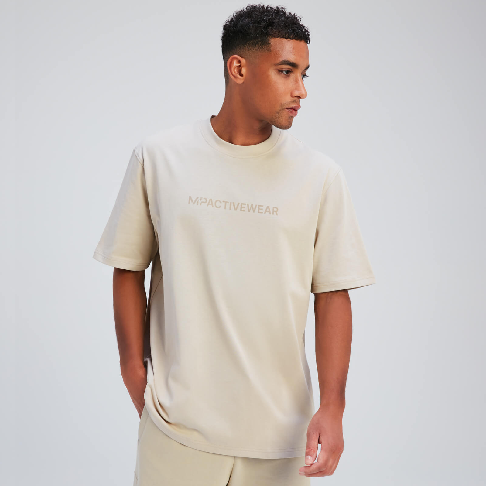 T-shirt oversize MP Rest Day pour hommes – Gris toile