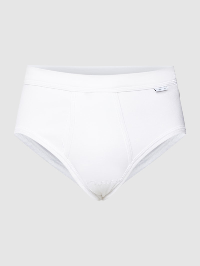 Slip mit Label-Detail in weiß